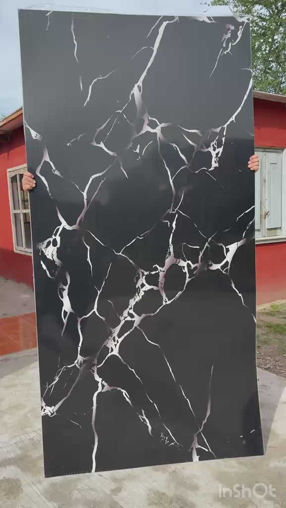 Panel PVC   símil mármol-Revestimiento para Pared     1.22x2.44(cubre 3m²)